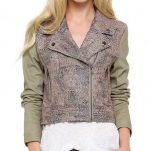 Tweed moto jacket